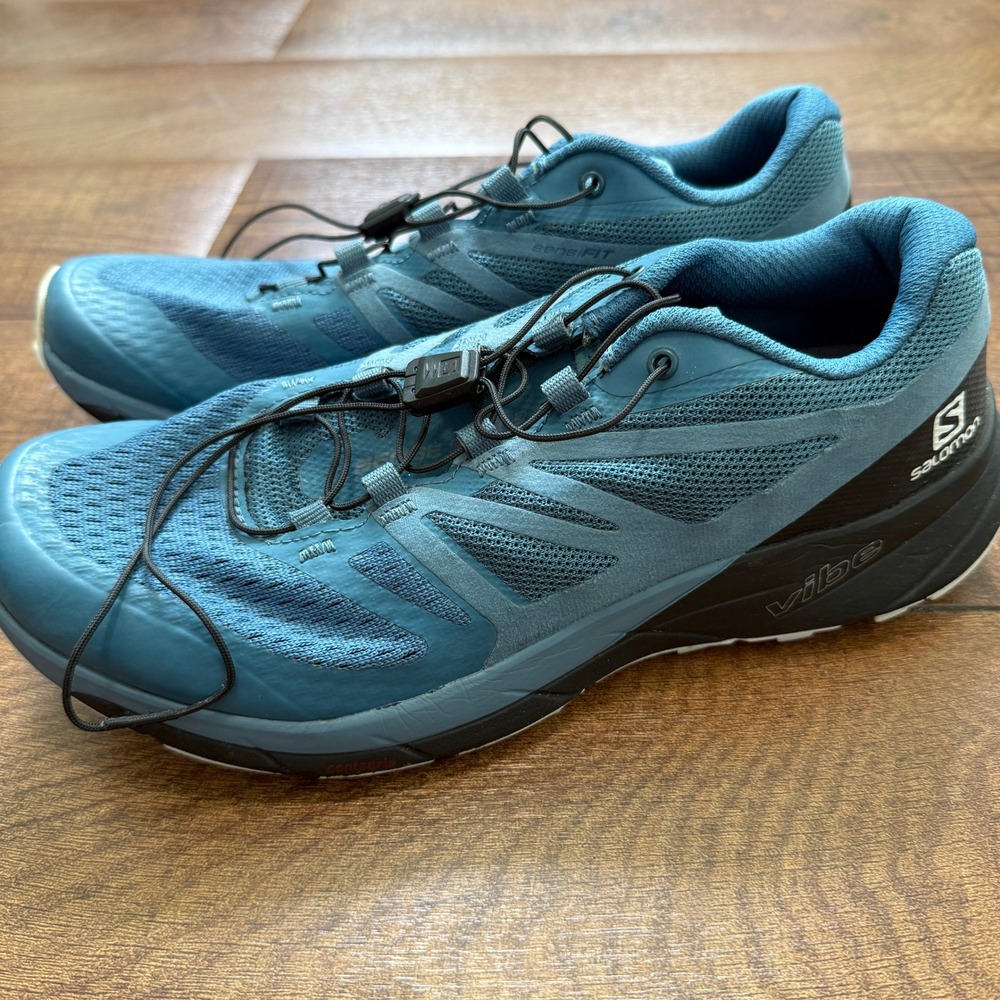 Salomon Sense Ride 2 Women 7 Blue Trail Running Shoes 406777 SensiFit Vibe
